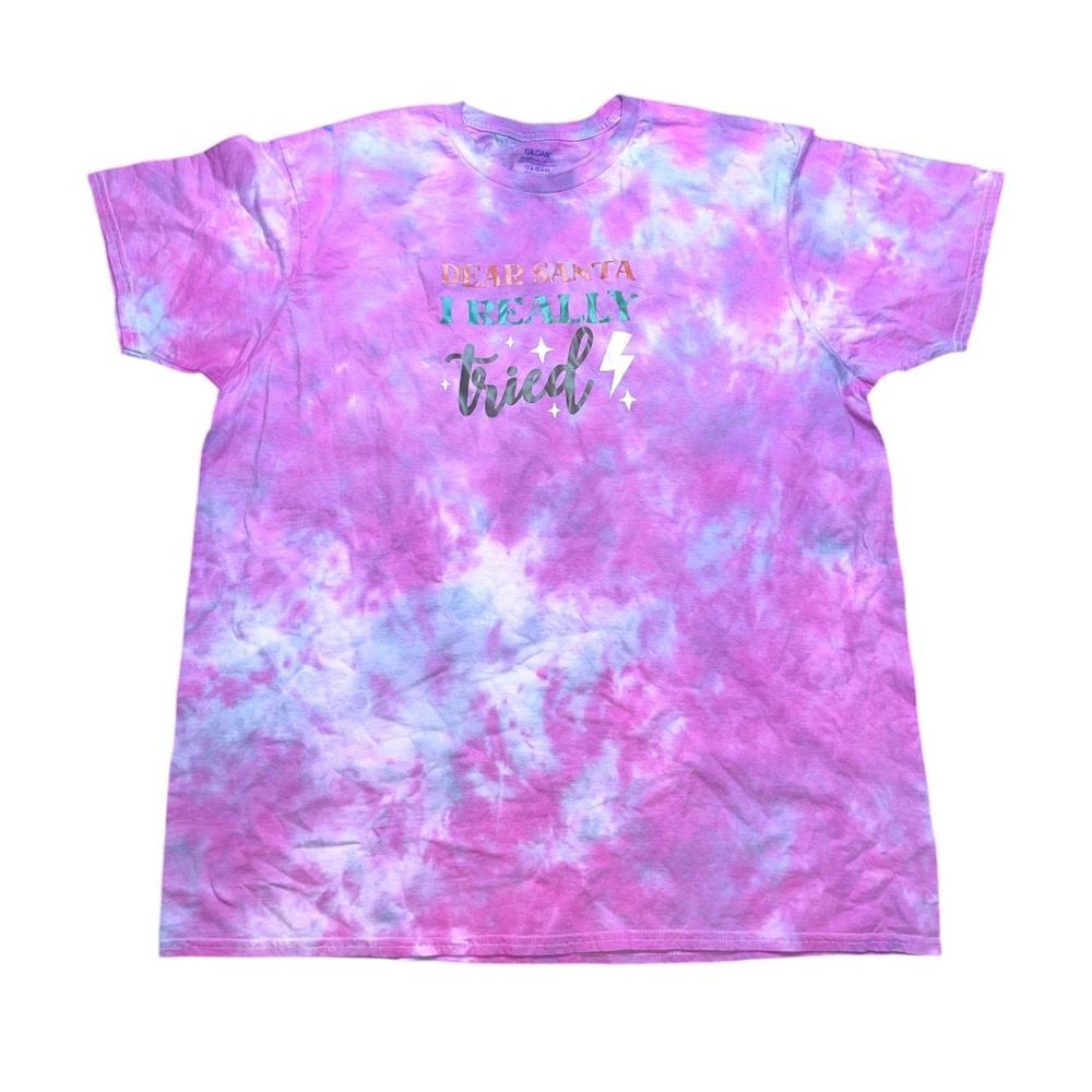 Gildan Ice Dyed Holiday Dear Santa 2Xl